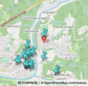 Mappa Via Ronco, 24019 Zogno BG, Italia (0.5925)