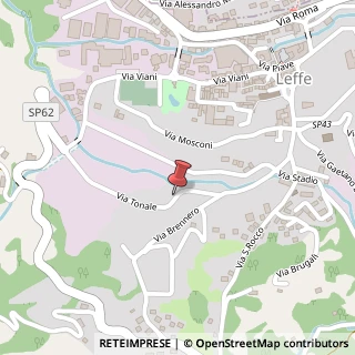 Mappa Via Tonale, 24, 24026 Leffe, Bergamo (Lombardia)