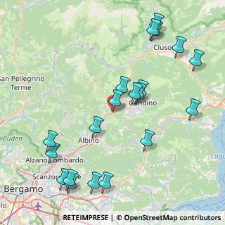 Mappa Via Tosi Albini, 24020 Fiorano Al Serio BG, Italia (9.664)