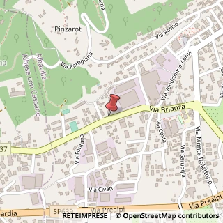 Mappa Via Brianza, 9, 22031 Albavilla, Como (Lombardia)