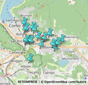 Mappa Via Refrecc, 22030 Lipomo CO, Italia (1.30833)