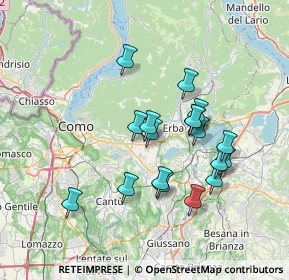 Mappa Via Monterobbio, 22031 Albavilla CO, Italia (6.24111)