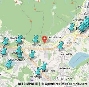 Mappa Via Monterobbio, 22031 Albavilla CO, Italia (2.927)