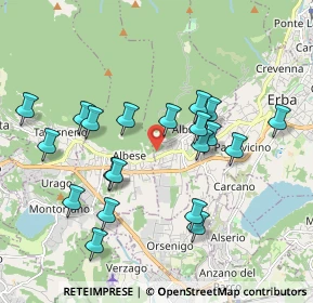 Mappa Via Monterobbio, 22031 Albavilla CO, Italia (1.8725)