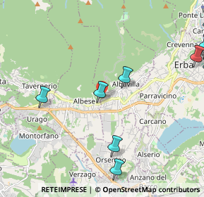 Mappa Via Monterobbio, 22031 Albavilla CO, Italia (3.07727)