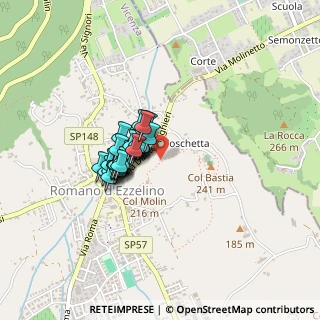 Mappa Percorso Graziano Marin, 36060 Romano D'ezzelino VI, Italia (0.26207)