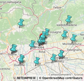 Mappa Percorso Graziano Marin, 36060 Romano D'ezzelino VI, Italia (15.254)