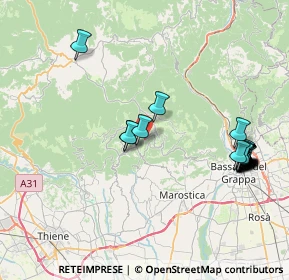 Mappa Via marco Poli, 36062 Conco VI, Italia (8.8595)