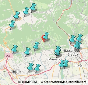 Mappa Via marco Poli, 36062 Conco VI, Italia (9.6985)