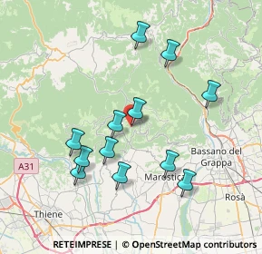 Mappa Via marco Poli, 36062 Conco VI, Italia (7.12083)