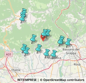 Mappa Via marco Poli, 36062 Conco VI, Italia (6.79714)