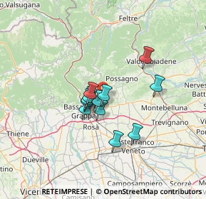 Mappa Via Borgo Rossetti, 31020 San Zenone degli Ezzelini TV, Italia (9.145)
