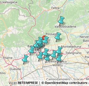 Mappa Via Borgo Rossetti, 31020 San Zenone degli Ezzelini TV, Italia (11.146)