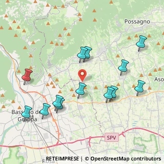 Mappa Via Borgo Rossetti, 31020 San Zenone degli Ezzelini TV, Italia (4.36923)