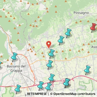 Mappa Via Borgo Rossetti, 31020 San Zenone degli Ezzelini TV, Italia (6.46286)