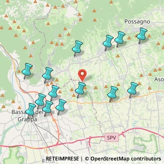 Mappa Via Borgo Rossetti, 31020 San Zenone degli Ezzelini TV, Italia (4.64857)