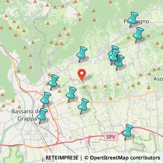 Mappa Via Borgo Rossetti, 31020 San Zenone degli Ezzelini TV, Italia (4.65083)