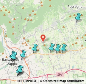Mappa Via Borgo Rossetti, 31020 San Zenone degli Ezzelini TV, Italia (5.57923)