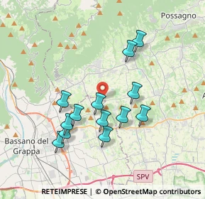 Mappa Via Borgo Rossetti, 31020 San Zenone degli Ezzelini TV, Italia (3.34231)