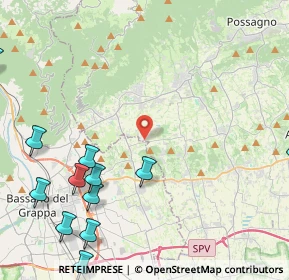 Mappa Via Borgo Rossetti, 31020 San Zenone degli Ezzelini TV, Italia (6.28846)