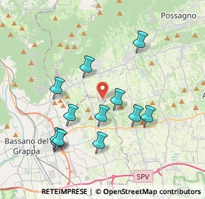 Mappa Via Borgo Rossetti, 31020 San Zenone degli Ezzelini TV, Italia (3.64667)