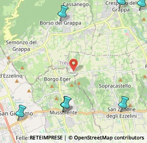 Mappa Via Borgo Rossetti, 31020 San Zenone degli Ezzelini TV, Italia (3.89917)