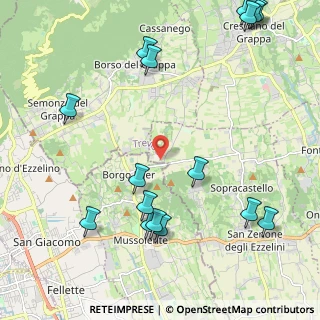 Mappa Via Borgo Rossetti, 31020 San Zenone degli Ezzelini TV, Italia (2.75188)