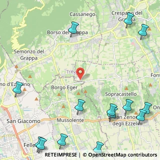 Mappa Via Borgo Rossetti, 31020 San Zenone degli Ezzelini TV, Italia (3.48286)