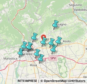 Mappa Via Borgo Rossetti, 31020 San Zenone degli Ezzelini TV, Italia (5.9125)