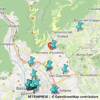 Mappa Via Zaghi, 36060 Romano D'ezzelino VI, Italia (3.2045)