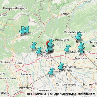 Mappa Via Zaghi, 36060 Romano D'ezzelino VI, Italia (13.75294)