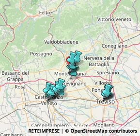 Mappa Via Brigata Reggio, 31044 Montebelluna TV, Italia (13.0425)