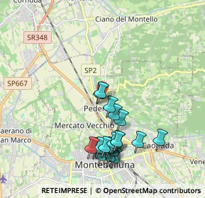 Mappa Via Brigata Reggio, 31044 Montebelluna TV, Italia (1.962)