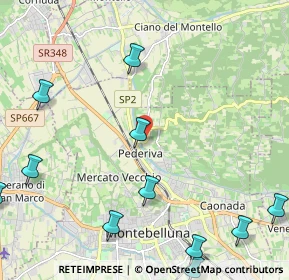 Mappa Via Brigata Reggio, 31044 Montebelluna TV, Italia (3.02)