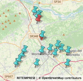 Mappa Via Brigata Reggio, 31044 Montebelluna TV, Italia (4.26412)