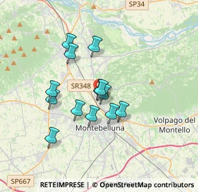 Mappa Via Brigata Reggio, 31044 Montebelluna TV, Italia (2.77462)