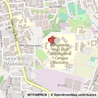 Mappa Via Ottorino Rossi, 9, 21100 Varese, Varese (Lombardia)