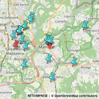 Mappa Via Martiri Patrioti, 21046 Malnate VA, Italia (2.2955)