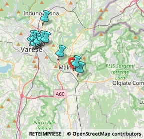 Mappa Via Martiri Patrioti, 21046 Malnate VA, Italia (3.68091)