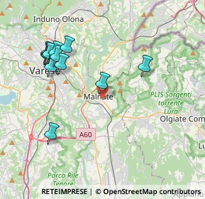 Mappa Via Martiri Patrioti, 21046 Malnate VA, Italia (4.21917)