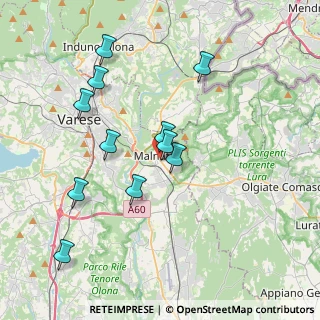 Mappa Via Martiri Patrioti, 21046 Malnate VA, Italia (3.71364)