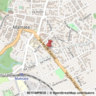 Mappa Via Martiri Patrioti,  39, 21046 Malnate, Varese (Lombardia)