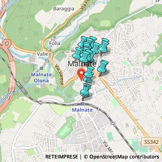 Mappa Via Achille Grandi, 21046 Malnate VA, Italia (0.2715)