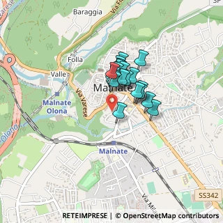 Mappa Via Achille Grandi, 21046 Malnate VA, Italia (0.2675)