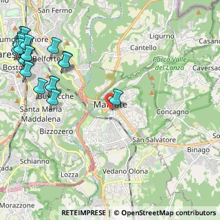 Mappa Via Achille Grandi, 21046 Malnate VA, Italia (3.2985)