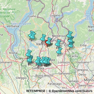 Mappa Via Achille Grandi, 21046 Malnate VA, Italia (12.768)