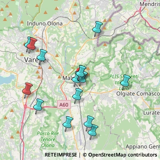 Mappa Via Asiago, 21046 Malnate VA, Italia (4.09867)
