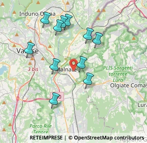 Mappa Via Asiago, 21046 Malnate VA, Italia (3.59455)