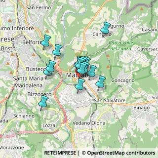 Mappa Via G. Matteotti, 21046 Malnate VA, Italia (1.09688)