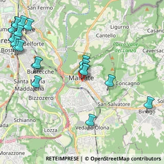 Mappa Via G. Matteotti, 21046 Malnate VA, Italia (2.8415)